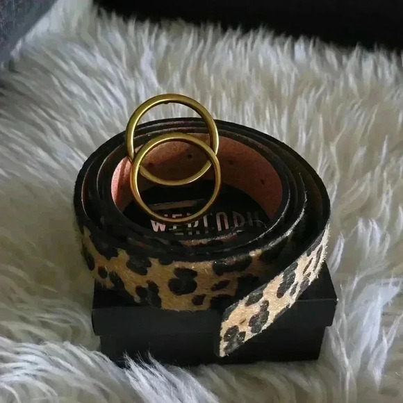 Woman Removable Buckle Leopard Print Belt - Picture 6 of 11